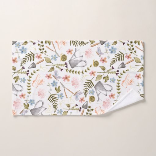 Vintage Garden | Watercolor | Cottagecore Bath Towel Set | Zazzle