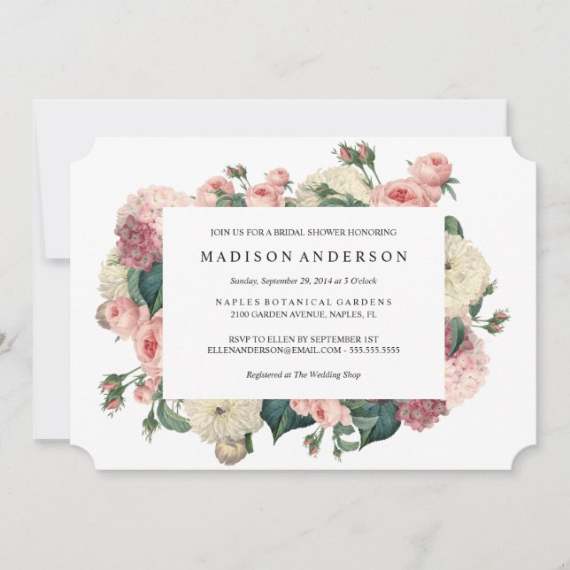 Vintage Garden | Wedding Invitation (Front)