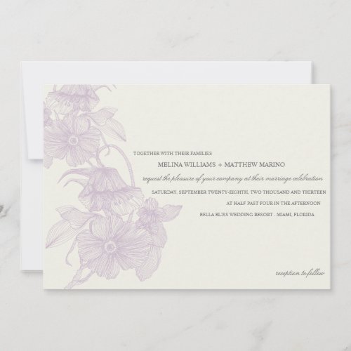 VINTAGE GARDEN | WEDDING INVITATION