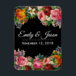 Vintage Garden Wedding Magnet<br><div class="desc">great for wedding favors! Customize the text to any you'd wish</div>