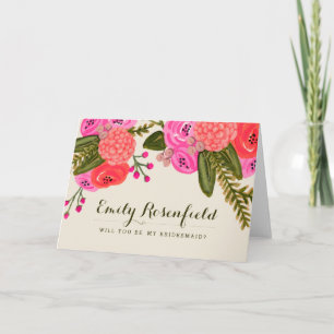 Vintage Garden Wedding Party Card