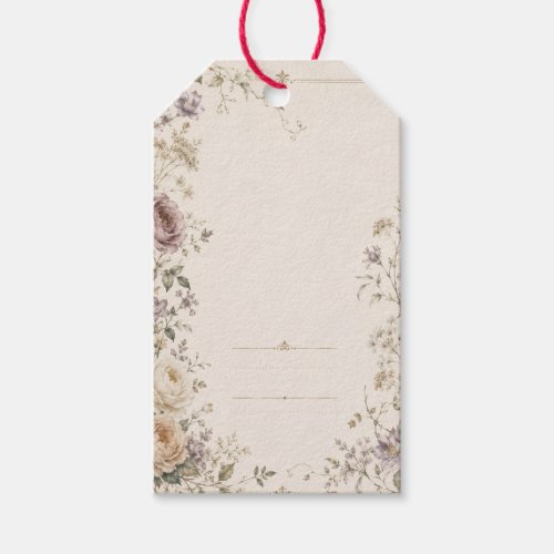 Vintage Garden Wedding Stationery style Gift Tags