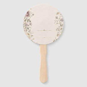 Vintage Garden Wedding Stationery style Hand Fan