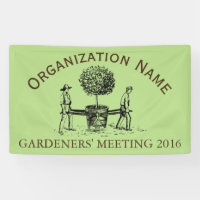Vintage Gardeners Meeting customizable Banner 3