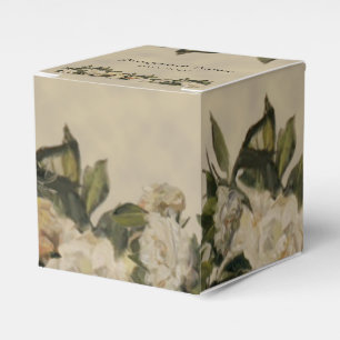 Vintage Gardenia Wedding Favor Box