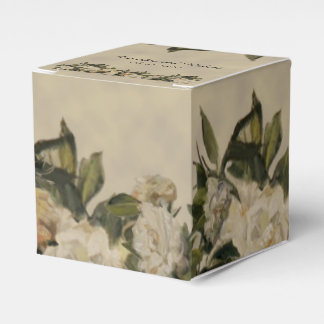 Vintage Gardenia Wedding Favor Box