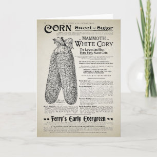 Vintage Gardening Catalog Page Card