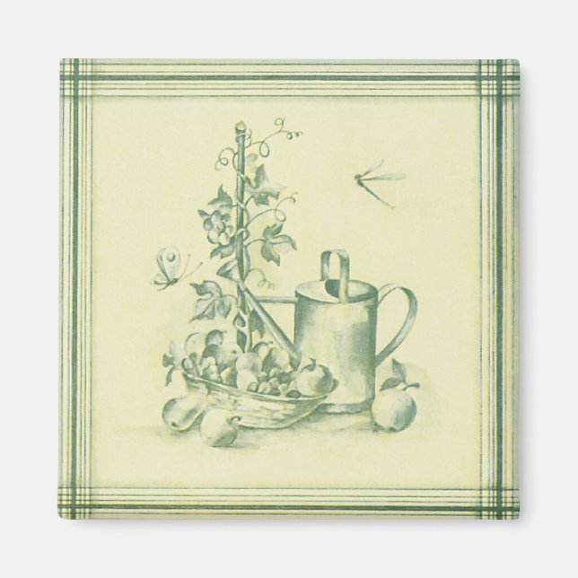 Vintage Gardening Magnet (Front)