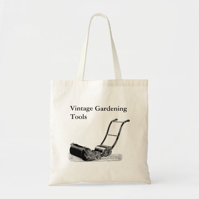 Vintage Gardening Tools Customizable Tote Bag (Front)
