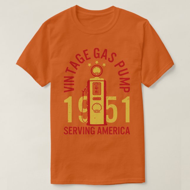 Vintage Gas Pump T-Shirt (Design Front)