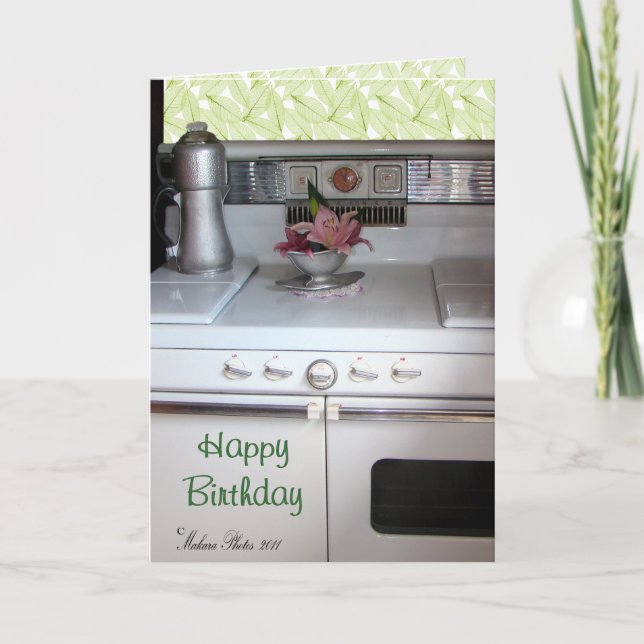Vintage Gas Range3a- customize Card (Front)