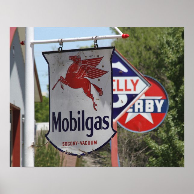 Vintage Gasoline Advertising Signs (Front)