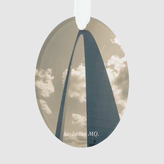 Vintage Gateway Arch Ornament (Back)