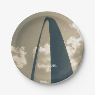Vintage Gateway Arch Paper Plates