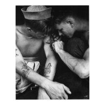 Vintage gay interest hunk sailors with tattoos