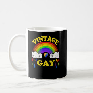 Vintage Gay LGBT Gay Pride Month Rainbow Coffee Mug