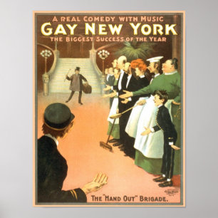 Vintage Gay New York Theater Poster
