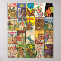 Vintage Gay Pulp Fiction Collage Version 2