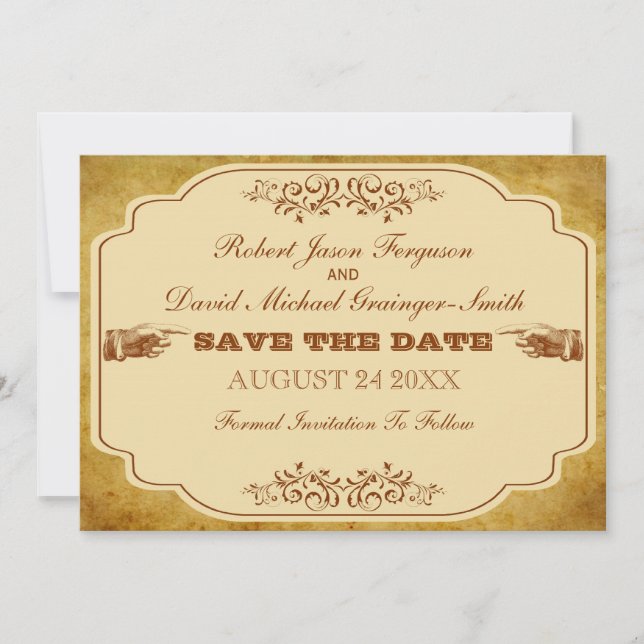 Vintage Gay Save The Date (Front)