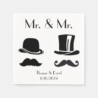 Vintage Gay Wedding Napkins