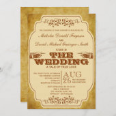 Vintage Gay Wedding Theatre Production Invitation (Front/Back)