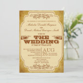 Vintage Gay Wedding Theatre Production Invitation (Standing Front)