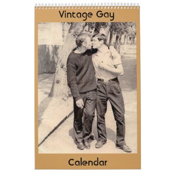 Vintage Gays Calendar by LoveMale at Zazzle