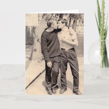 Vintage Gays Card by LoveMale at Zazzle