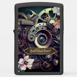Vintage Gears Metal Art Zippo Lighter