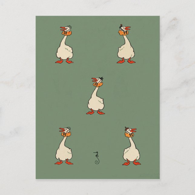 Vintage geese postcard (Front)