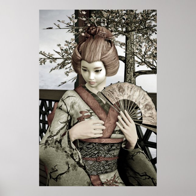 Vintage Geisha Poster (Front)