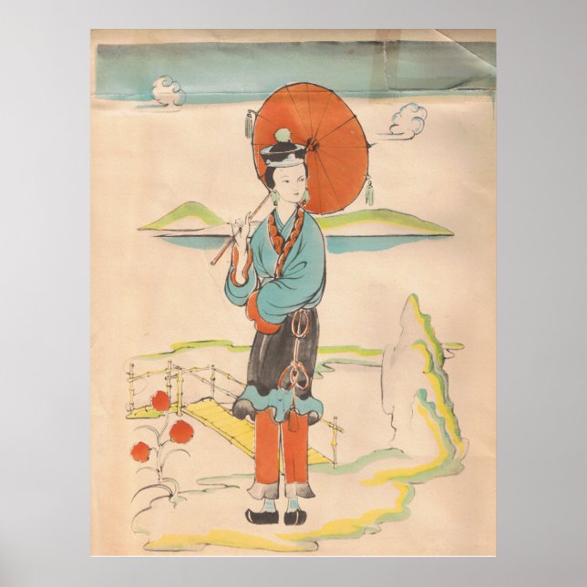 Vintage Geisha Poster (Front)