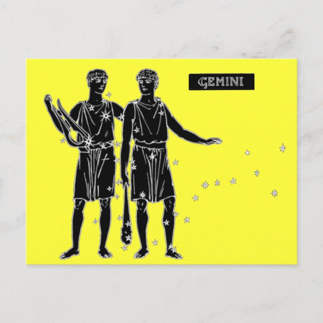 Vintage Gemini Postcard (Front)