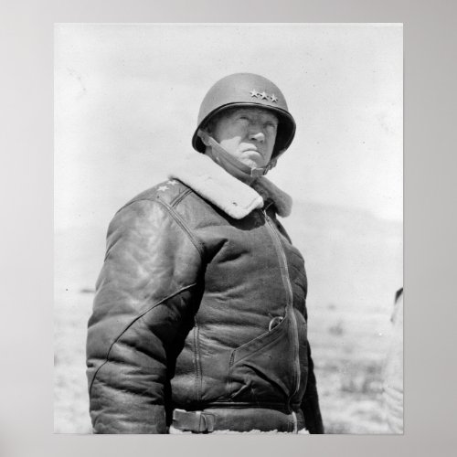 Vintage General George S Patton WW2 Poster