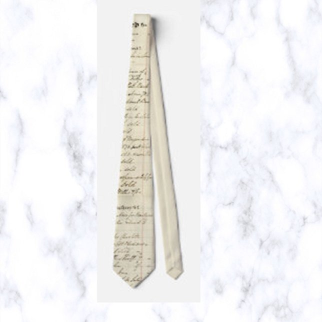Vintage General Ledger Neck Tie (Creator Uploaded)