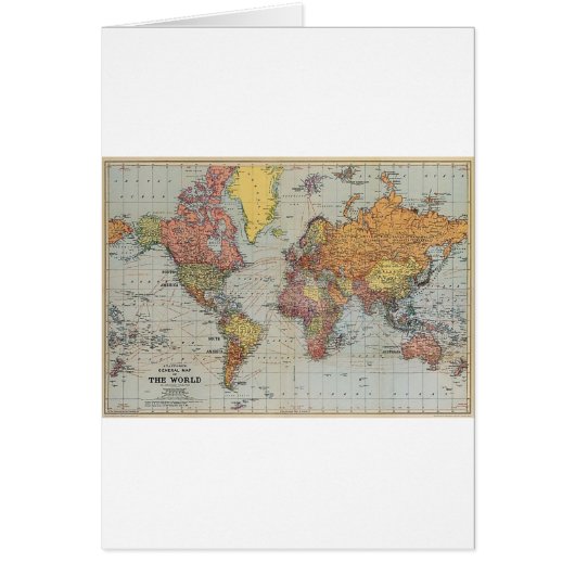 Vintage General Map of the World (Front)