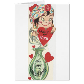 Vintage Genie Valentine Cards