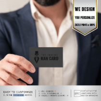 Vintage Gent GROOMSMAN Request Funny Proposal Calling Card