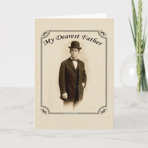 Vintage Gentleman Fathers Day Card