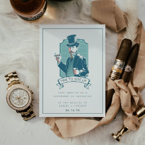 Vintage Gentleman | Groomsman Request Card