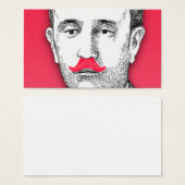 Vintage Gentleman With Funny Pink Mustache (Front & Back)