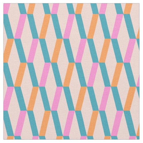 Vintage geometric abstract colorful pattern fabric