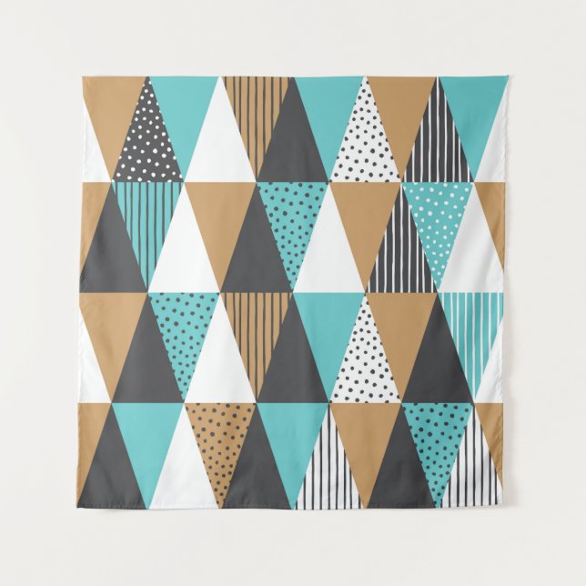 Vintage Geometric: Abstract Illustration. Tapestry (Front)