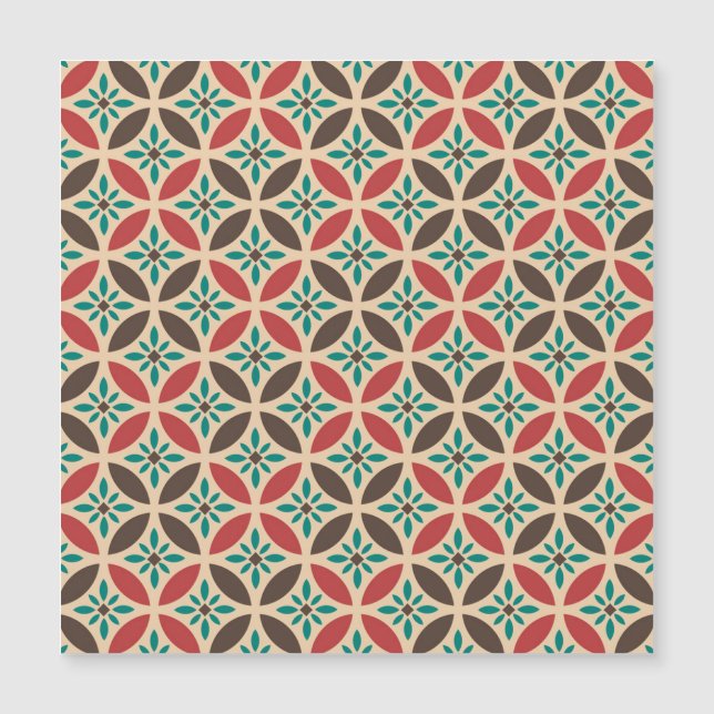 Vintage geometric, abstract seamless pattern. (Front)