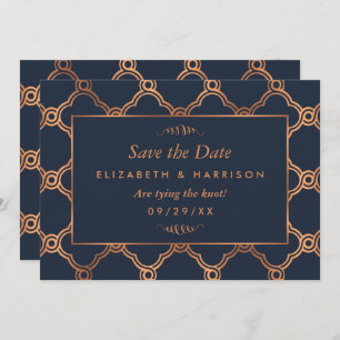 Vintage Geometric Art Deco Gatsby Save The Date