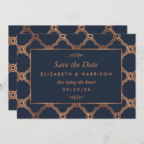 Vintage Geometric Art Deco Gatsby Save The Date