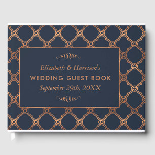 Vintage Geometric Art Deco Gatsby Wedding Guest Book