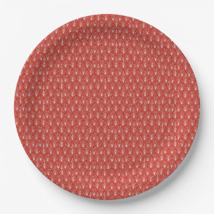 Vintage Geometric Art Deco Pattern Paper Plates