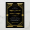 Vintage Geometric Art Deco Wedding Black Gold