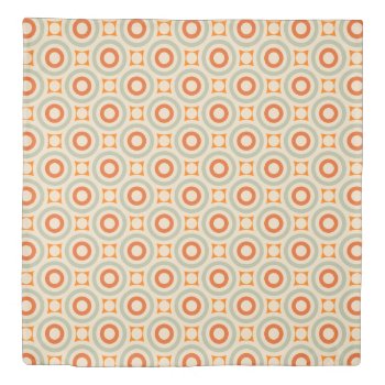 Vintage Geometric Circle Pattern Duvet Cover by trendzilla at Zazzle